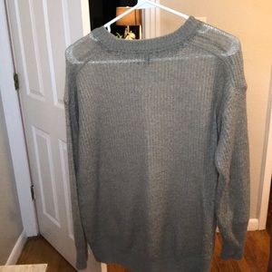 Sheer grey sweater